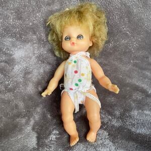 Vintage Lorrie doll 9" 1971 Sleep Eyes (stick) Drink Wet Taiwan Needs Clean TLC